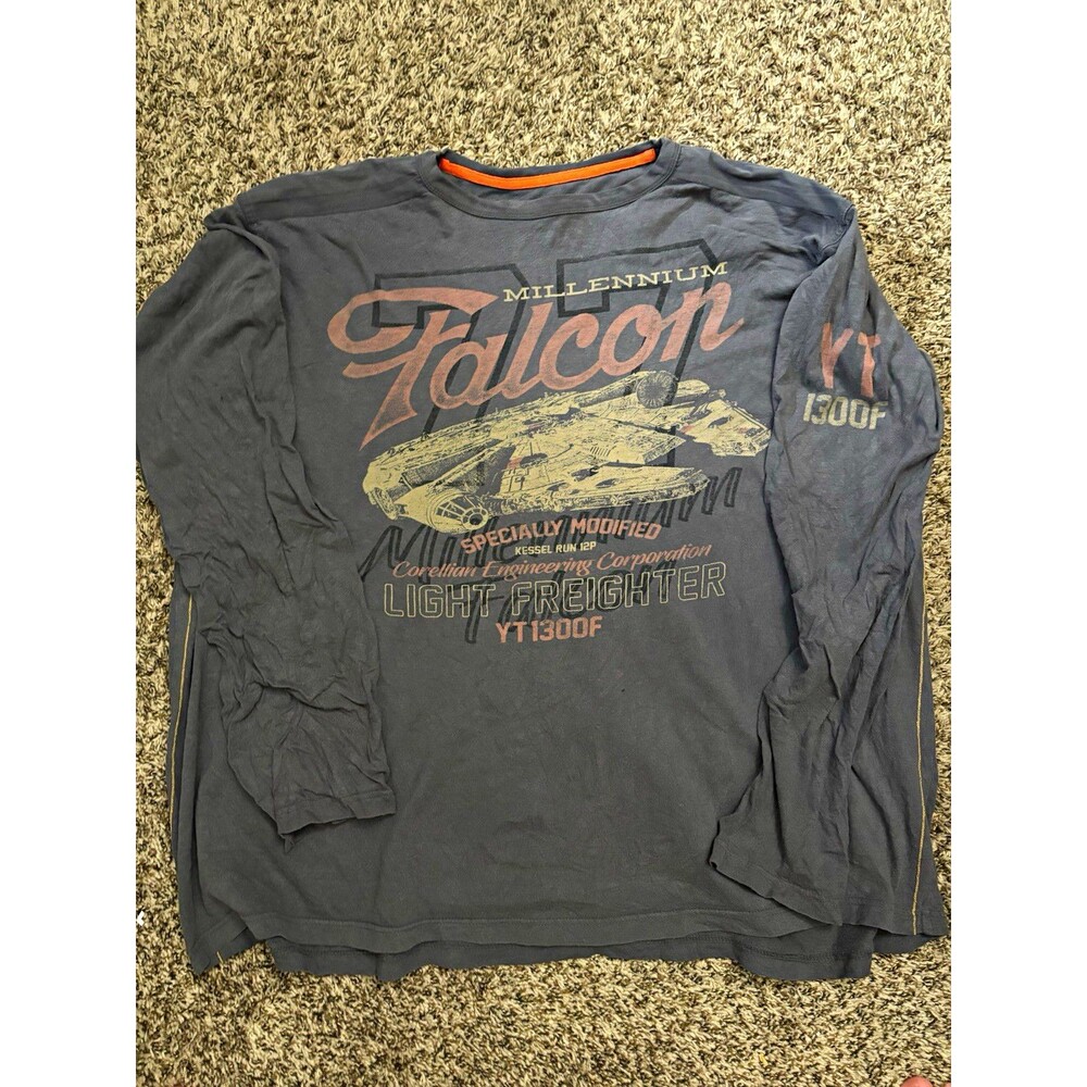 Star Wars Millennium Falcon YT-1300F Long Sleeve Graphic T-Shirt